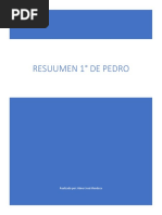 Resumen de 1° de Pedro