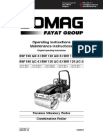 Bomag BW 120 Ad 5 Tandem Vibratory Roller 1200mm Diesel Tandem Vibrating Roller