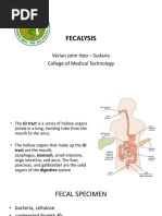 Fecalysis: Verian John Hoo - Sudario College of Medical Technology