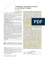 McGill Et Al. 2009, Exercises For Spine Stabilization Motion Motor Patterns