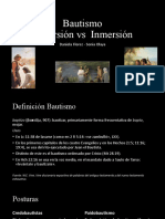 Bautismo Aspersion Vs Inmersion