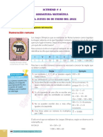 Jueves 06 de Enero Numeracion Romana Matematicas