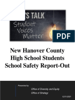 Let's Talk Student Voices Matters Report