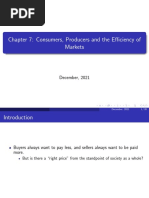 Chapter 7: Consumers, Producers and The Efficiency of Markets