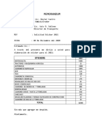 Memorandum Alcalde