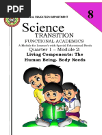 Science 7 BASIC NEEDS OF THE BODY GRADE 7 LD 2