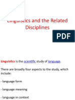 Linguistic and The Related Disciplines