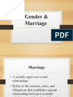 Gender and Marriage