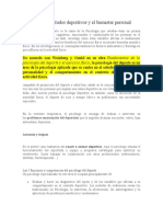 Mejorar Los Resultados Deportivos y El Bienestar Personal