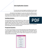 Bank Application System Abstract