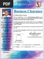 Business Clearance: Barangay San Nicolas 2 Betis