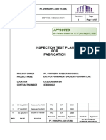 Inspection Test Plan FOR Fabrication: Pt. Dwikappa Asri Utama