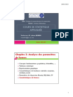 Chapitre - Paramètres de Concentration Et de Forme