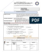 Saint Andrew'S Academy of San Pablo, Inc.: Self-Paced Learning Module in Mathematics 10