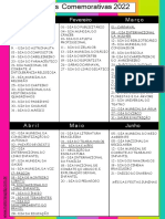 Datas Comemorativas 2022