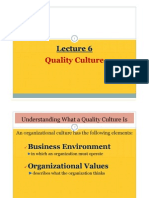 Lecture 6 - Quality Culture