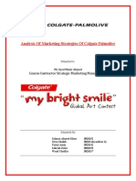 Analysis of Marketing Strategies of Colgate Palmolive: Course Instructor Strategic Marketing Management