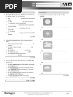 Grammar Vocabulary: Complete The Sentences With The Correct Form of Complete The Sentences With Words For The Weather