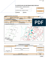 Solicitud de Certificado de Informaciones Previas: Región