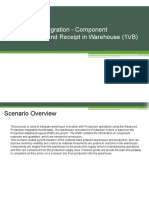 Production Integration - Component Consumption and Receipt in Warehouse (1VB)