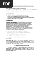 Lesson 2 - GOING CONCERN ASSET BASED VALUATION - Unit 2 - Comparable Company Analysis