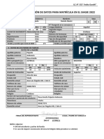 Ficha de Actualización de Datos para Matrícula en El Siagie 2022-Daniela Albino.