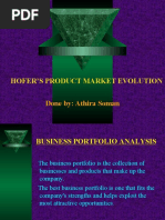 Hofer's Product Market Evolution