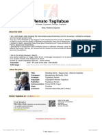 Renato Tagliabue: About The Artist