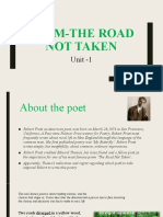 Class - IX - PPT - ENGLISH - POEM - THE ROAD NOT TAKEN