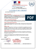 Contrat de Mme Sandrine