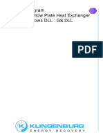 Klin G en Burg: Design Program For Counterflow Plate Heat Exchanger 32-Bit Windows DLL: GS - DLL