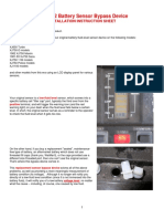 HCP9982 Battery Sensor Bypass Device: Installation Instruction Sheet