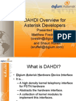 DAHDI Overview For Asterisk Developers: Presented by Matthew Fredrickson and Shaun Ruffell