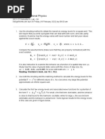 PH 509 Computational Physics: Reading: Giordano's Book, Sec 10.1, 10.2