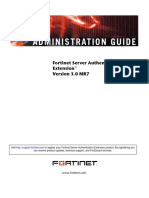 Administration Guide: Fortinet Server Authentication Extension™ Version 3.0 MR7