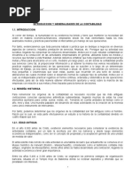 "Contabilidad Básica": Tema No 1 Introduccion Y Generalidades de La Contabilidad 1.1. Introduccion