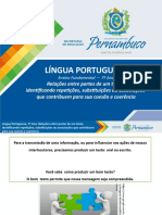 Relações Entre Partes de Um Texto, Identificando Repetições, Substituições Ou Associações Que Contribuem para Sua Coesão e Coerência