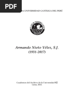 Armando Nieto, Cuaderno Del Archivo de La Universidad Nº 62