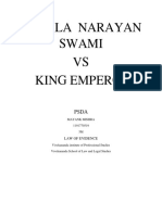 Pakala Narayan Swami VS King Emperor: Law of Evidence