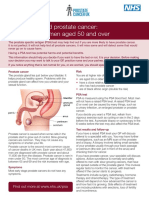 PSA Testing For Prostate Cancer Information For Well Men