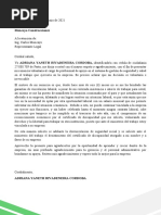 Carta de Renuncia Voluntaria