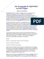 Aproximación Al Concepto de Objetividad en Karl Popper