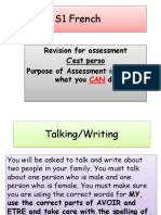 S1 French Test Practice