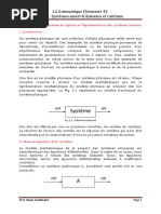 Chapitre 2-Transformée de Laplace Et Representation Des Systèmes