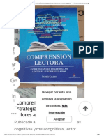 "Comprensión Lectora. Estrategias Que Desarrollan Lectores Autorregulados - .