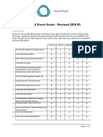 Impact of Event Scale - Revised (Ies-R) : Novopsych