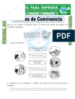 Ficha Ejemplos de Valores para Tercero de Primaria