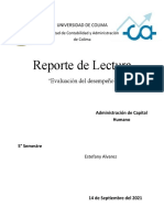 Reporte de Lectura - Evaluación Del Desempeño