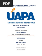 Canales de Distribucion-Trabajo Final. Vence El Jueves 18