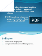 KD.3.12 Informasi Penting Dalam Proposal.